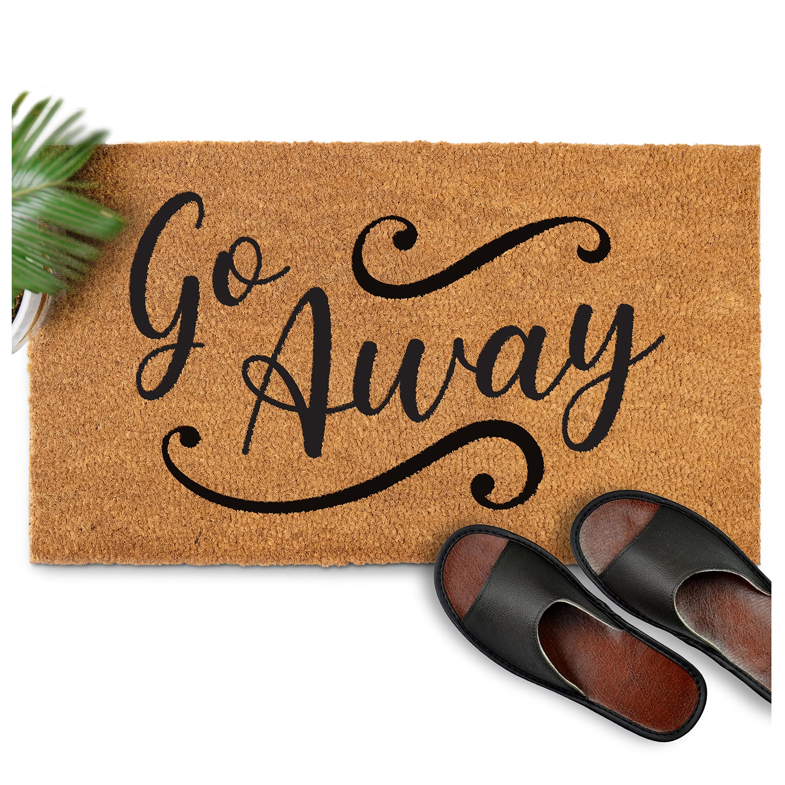 Photo 1 of MAINEVENT Go Away Doormat, 30x17 Inch, Funny Door Mat Outdoor, Go Away Front Door Mat, Unwelcome Mat, Farmhouse Style