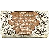 Zelris Bible Verse Corinthians 12:9 God Women Crossbody Trifold Wallet
