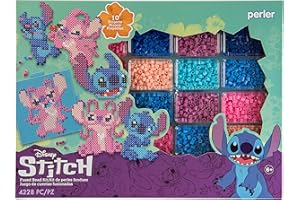 Perler Disney Stitch Kid's Crafts, Pattern Sizes Vary, Multicolor 4429