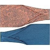 Maven Thread 4" Wide Workout Headbands for Women (2 Pack) – Non-Slip Sweatbands for Gym, Running & Yoga