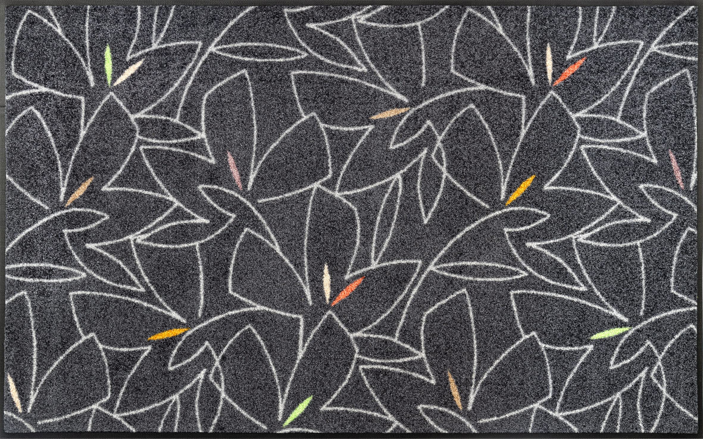 wash+dry Linostre Door Mat 75 x 120 cm Grey Inside and Outside Washable