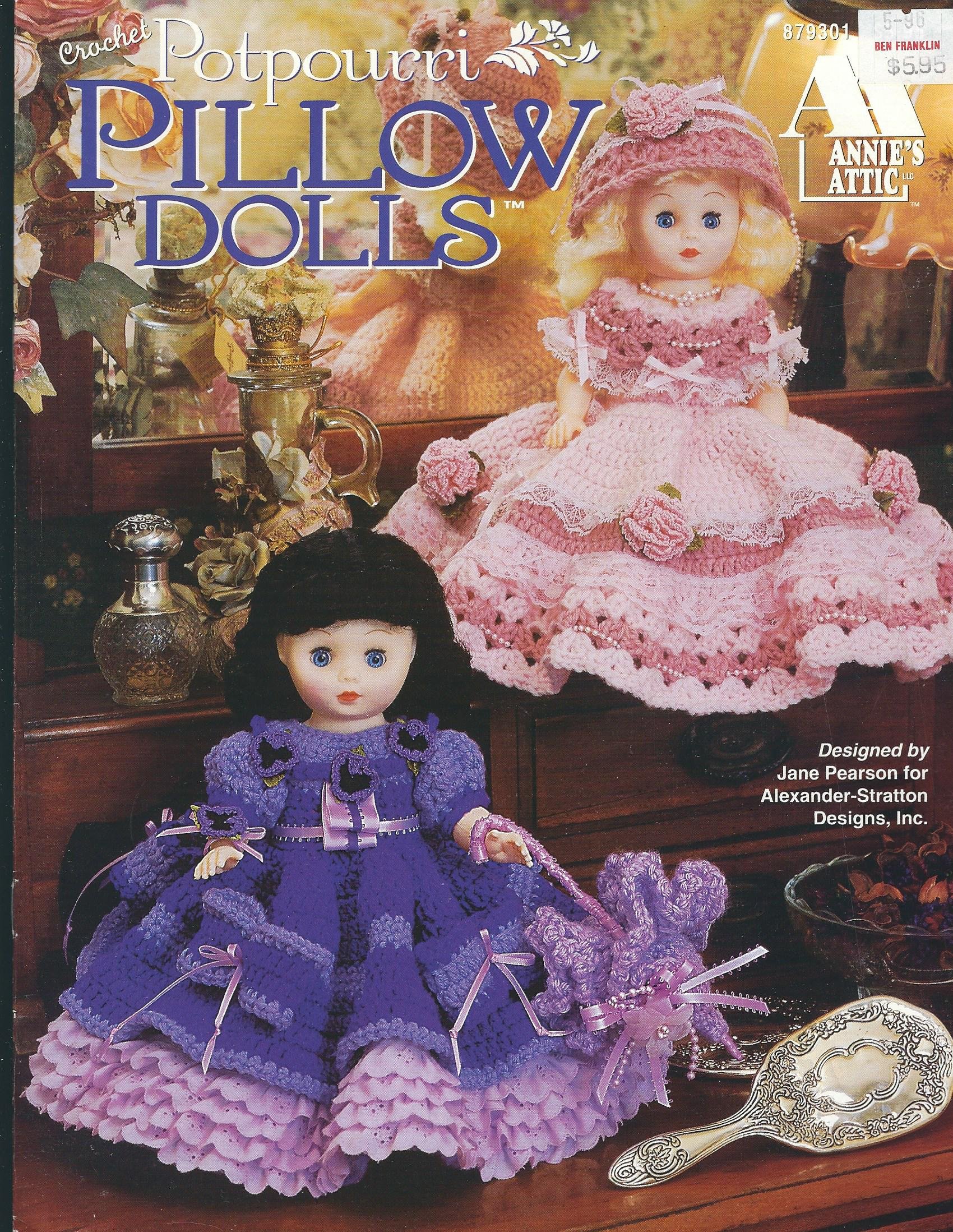 crochet pillow dolls