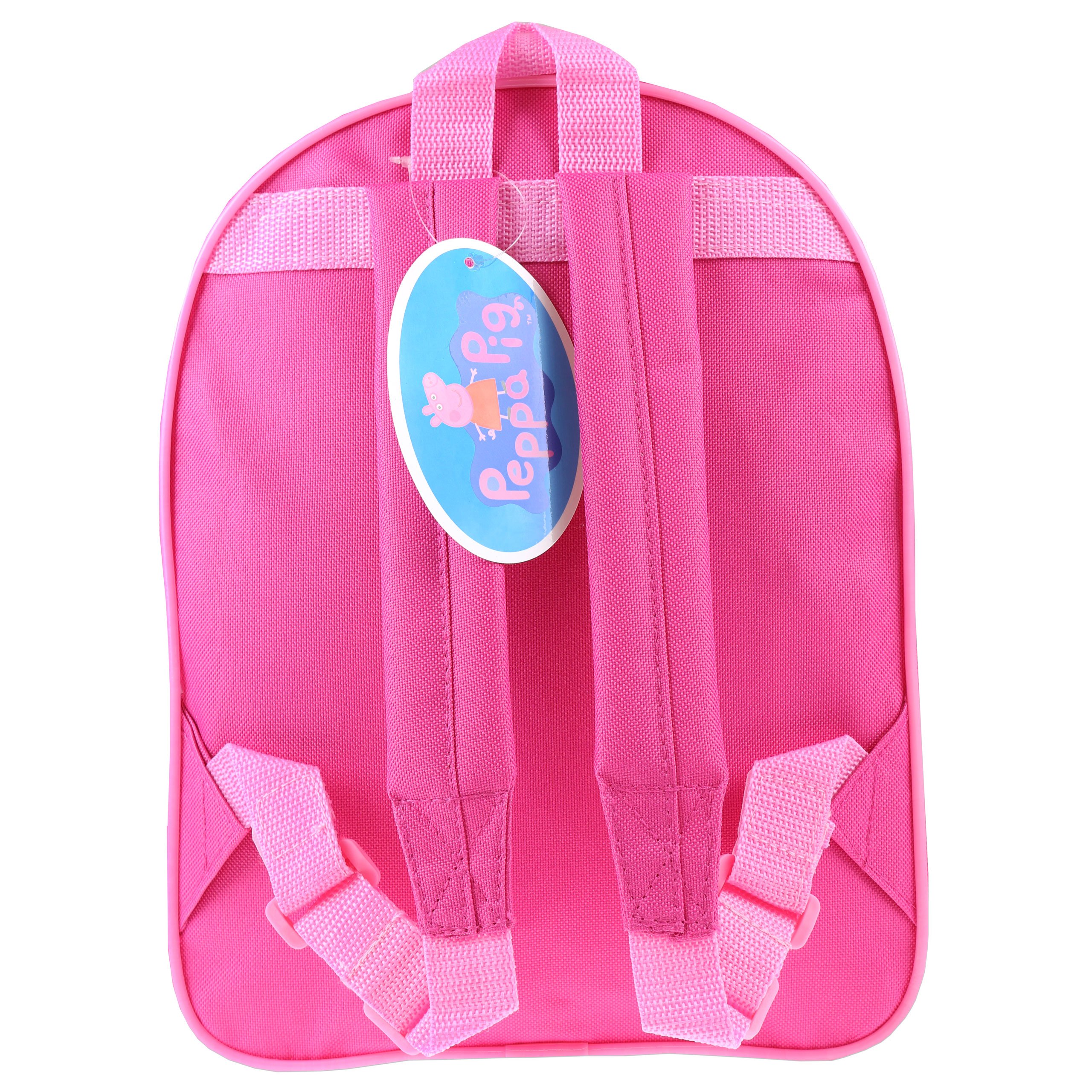 Peppa Pig Backpack | Girls Backpacks for School | Cute Bookbag for Kids | Pink