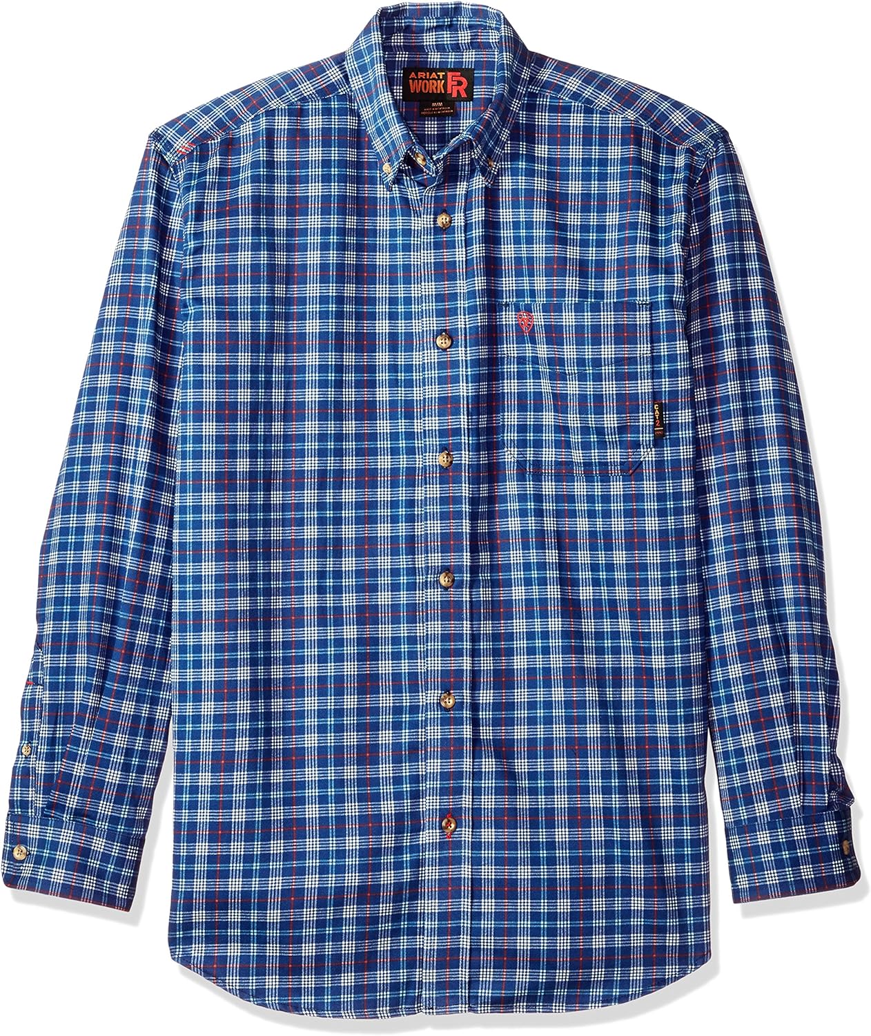ARIAT Men's Flame Resistant Work Shirt at  Men’s Clothing store