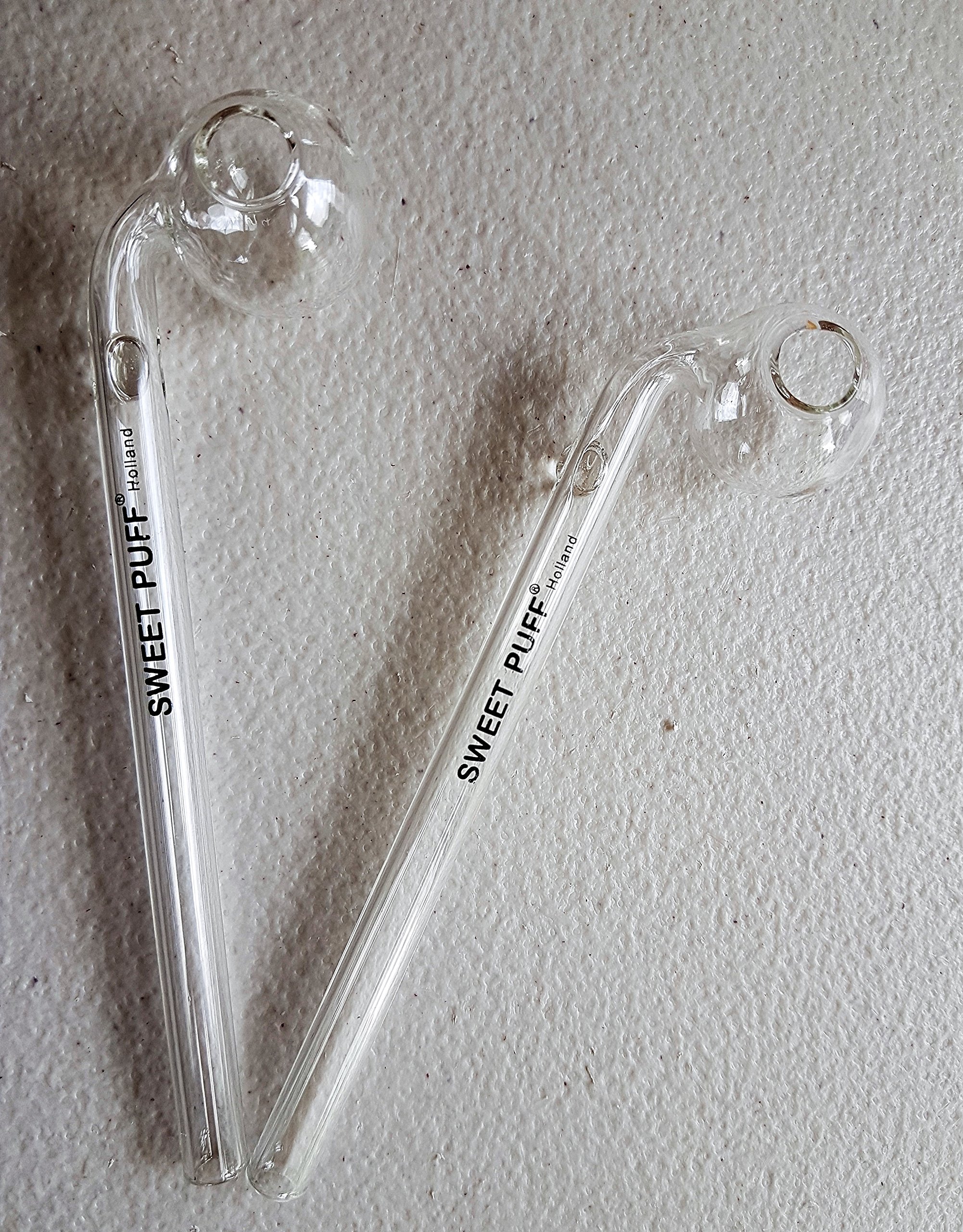 Sweet Puff Original 15.5cm Glass Oil Pipe - 2 Pack