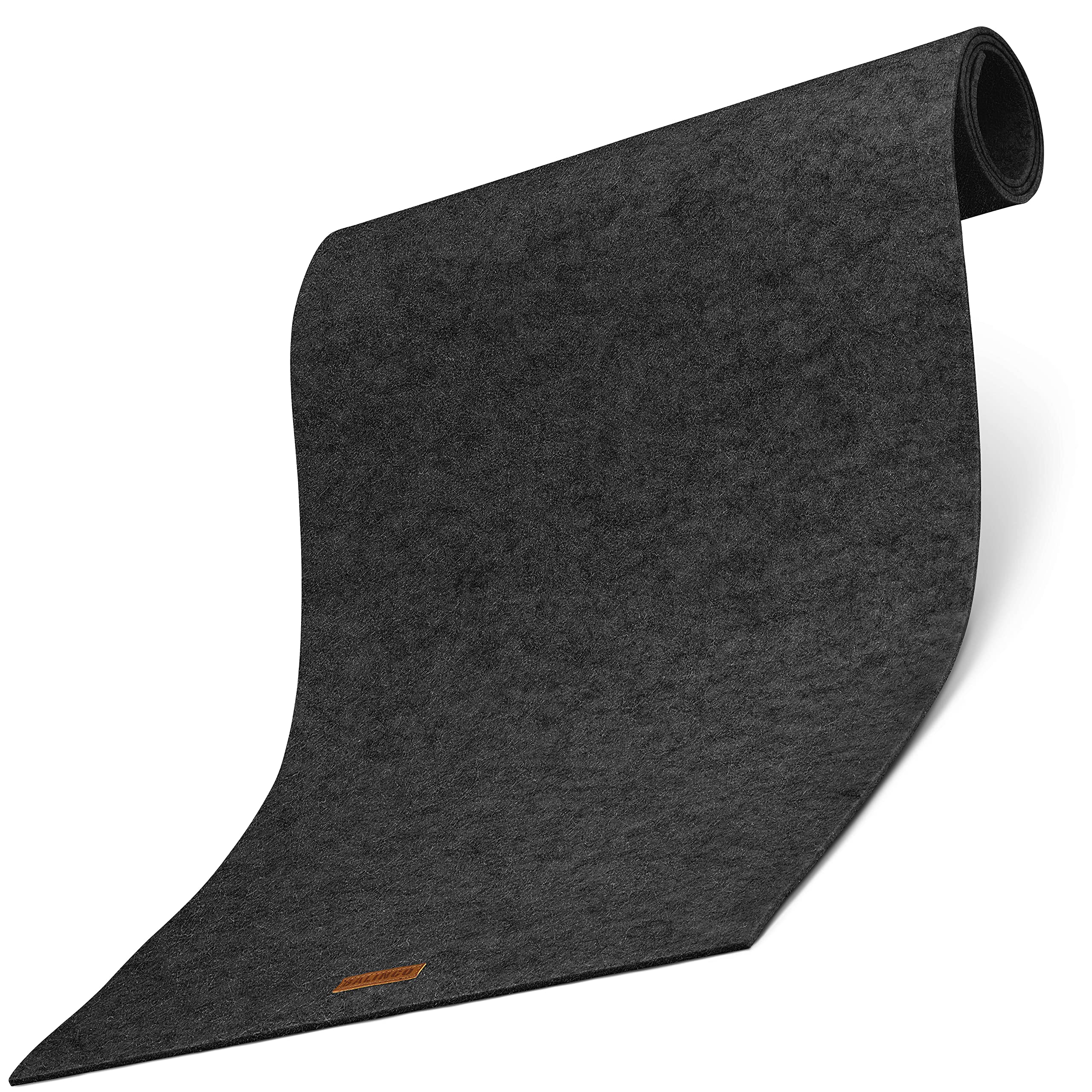 Balinco table runner made of felt washable, runner adjustable 44 x 150 cm, workmanship, modern, easy to clean, heat resistant (felt anthracite)