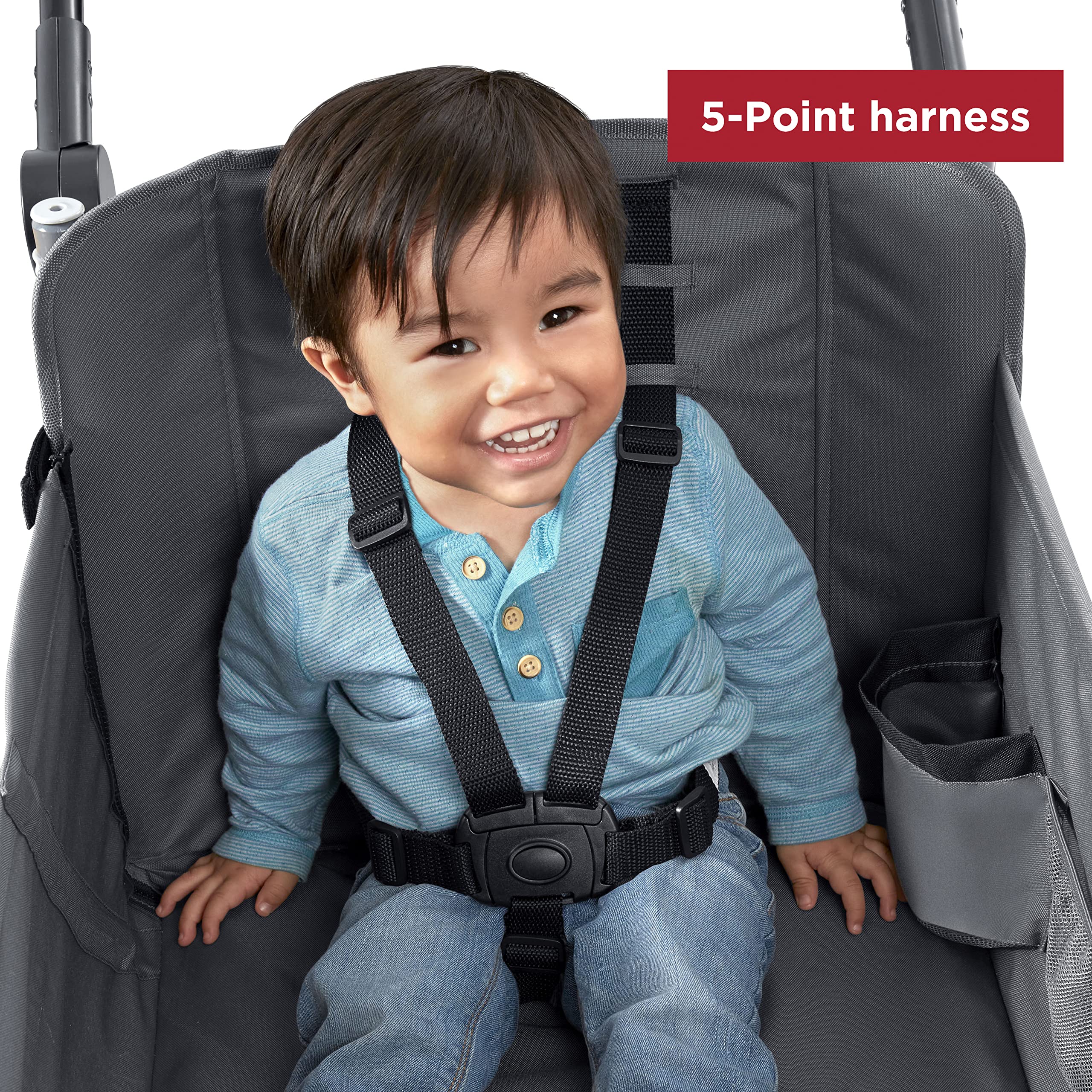 Stroller Wagon for Kids, Baby Stroller, Utility Cart, Rolling Cart, Radio Flyer City Luxe Stroll 'N Wagon, for Ages 1+ Years, Gray