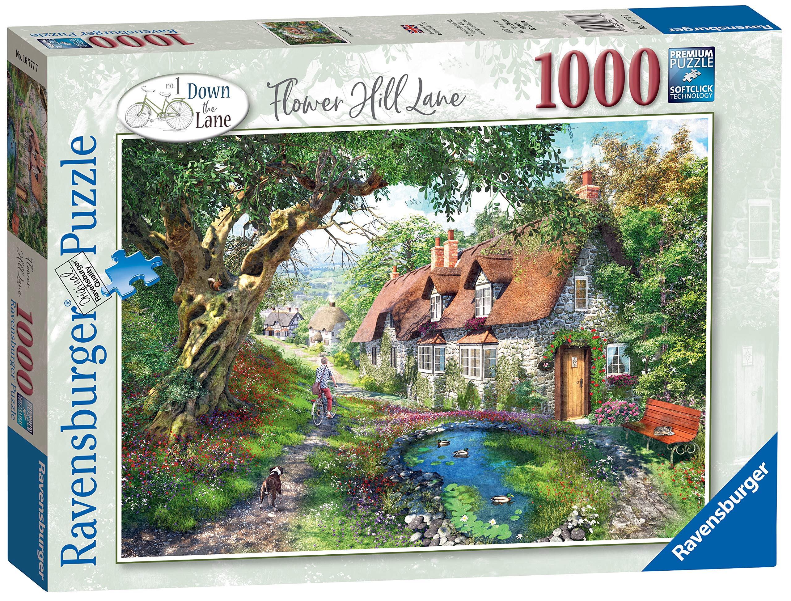 Ravensburger No.1 Flower Hill Lane 1000 Piece Jigsaw Puzzle for Adults & Kids Age 12 Years Up