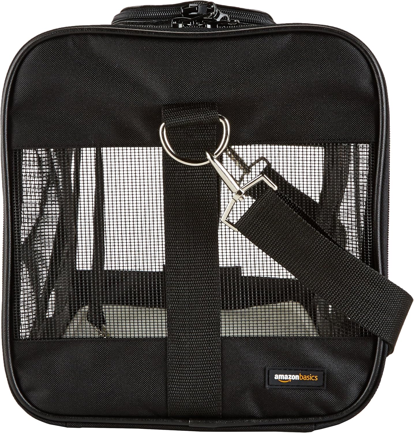 Basics Soft-Sided Mesh Pet Travel Carrier, Large (20 x 10 x 11 Inches), Black : Pet Supplies