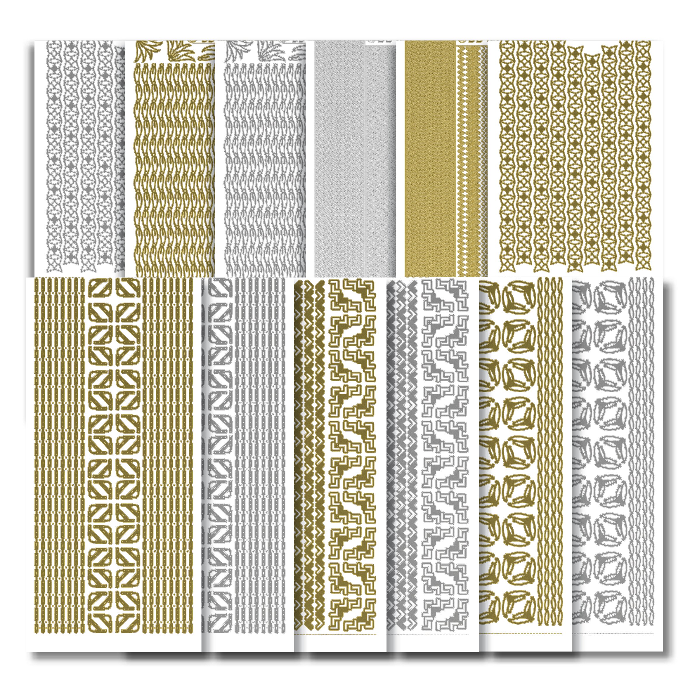 Creative Products Craftstickers Fine Borders/Corners, Stickers, Multi-Colour