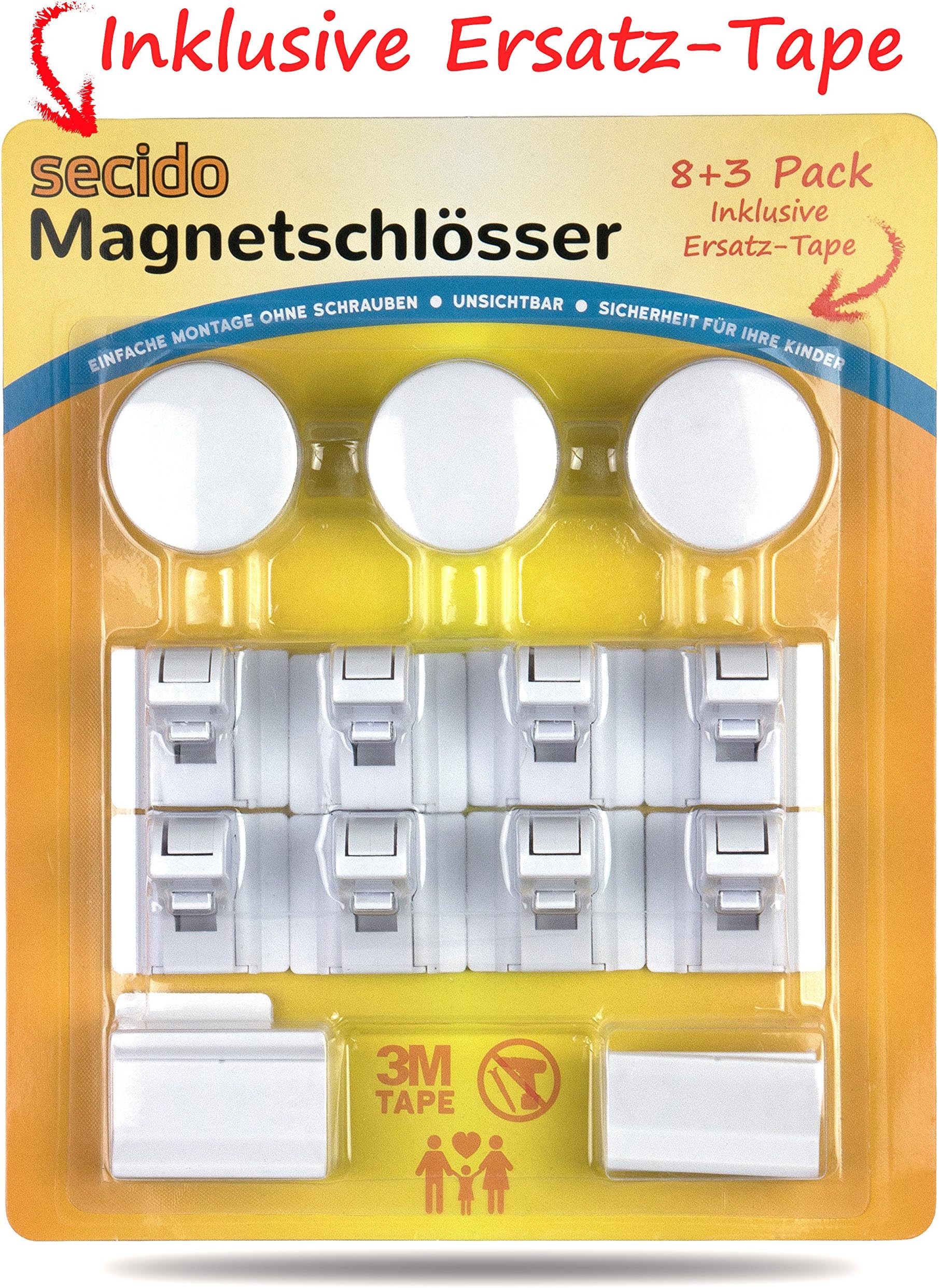 Invisible Child Safety Lock for Cabinet and Drawer Assembly without Screws Baby Safety Drawer Lock with Magnet