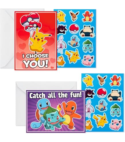 pokmon valentines exchange cards Pokemon Valentines Day Cards, Classroom Exchange, 10 Pack