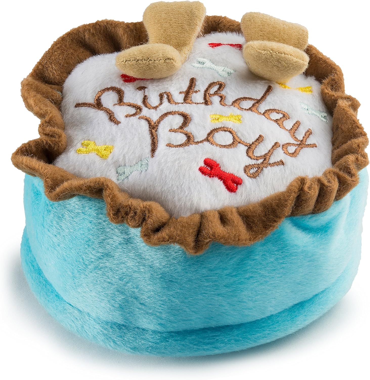 Haute Diggity Dog Birthday Collection, Soft Plush Celebration Dog Toys with Squeaker and Fun, Colorful