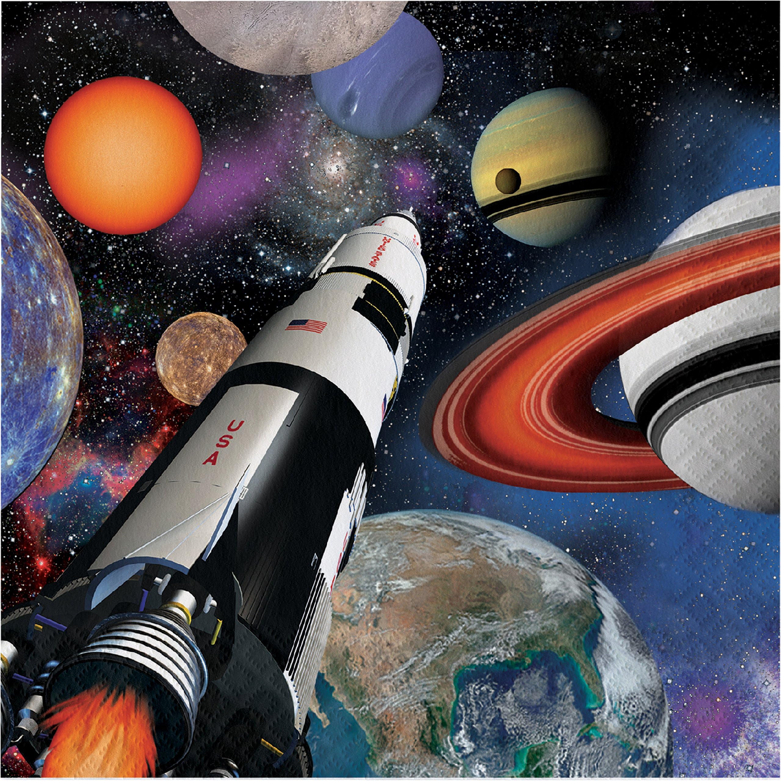 Space Blast Napkins, 48 ct