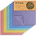 Green Dodo Swedish Dishcloths for Kitchen - 10 Pack - Eco Friendly Biodegradable & Sustainable Sponge Kitchen Cloth - Absorbent & Odour Free Dish Cloths for Kitchen - Paper Towel Alternative