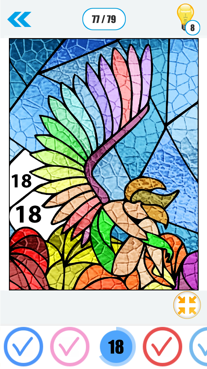 Stained Glass Color By NumberPaint By Number