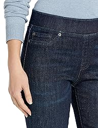 Amazon Essentials Women's Mid-Rise Stretch Pull-On