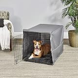 MidWest New World 91 cm Double Door Dog Crate Bundle with Bed and Cover view 2