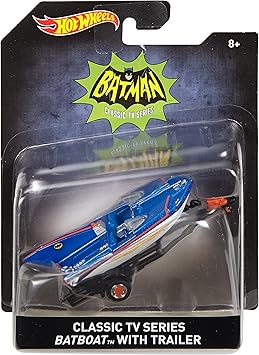 Hot Wheels Classic TV Series Batboat with Trailer Vehicle