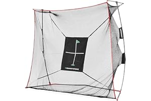RUKKET SPORTS Rukket 9x7x3ft Haack Golf Net Pro, Practice Driving Indoor and Outdoor, Professional Golfing at Home Swing Training Aids, by SEC Coach Chris Haack