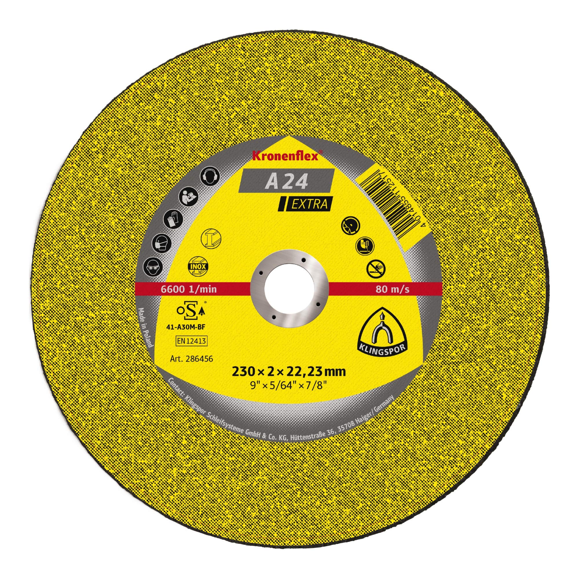 Klingspor A 24 EX Cutting Disc 125 x 2,5 x 22,23 mm gerade 1 Stück