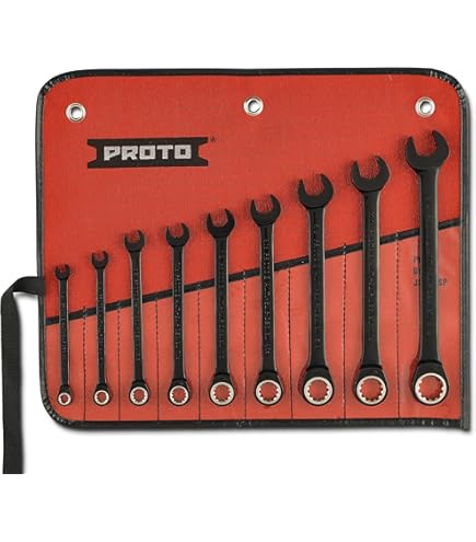 13 pc BLK Chrome Reversible Combo Ratchet Wrench Set-Spline