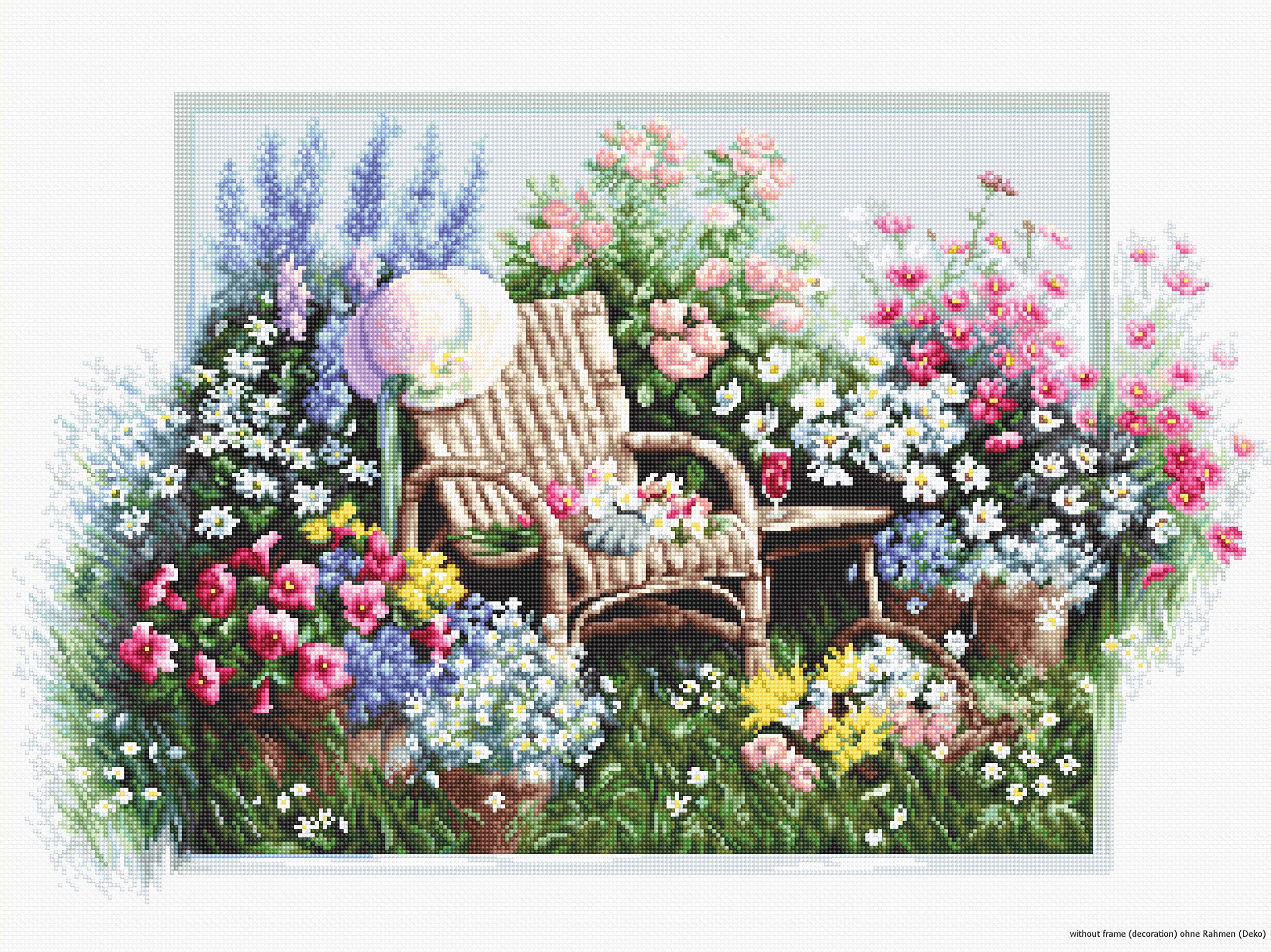 Luca-S B2344 Blooming Garden - Cross Stitch Kit