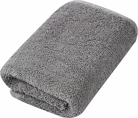 Amazon Monogoods モノグッズ フェイスタオル エジプト綿 厚手 丈夫 柔らかい ホテル仕様 グレー フェイスタオル ホーム キッチン オンライン通販