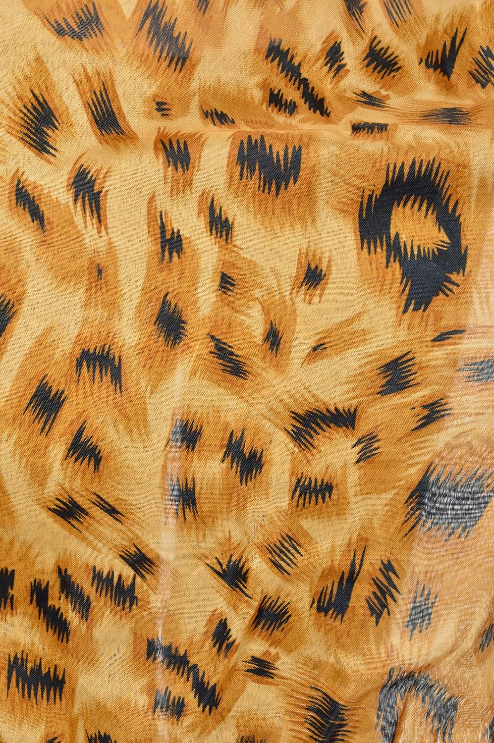 weavers villa animal print design summer cotton scarf, dupatta, stoles