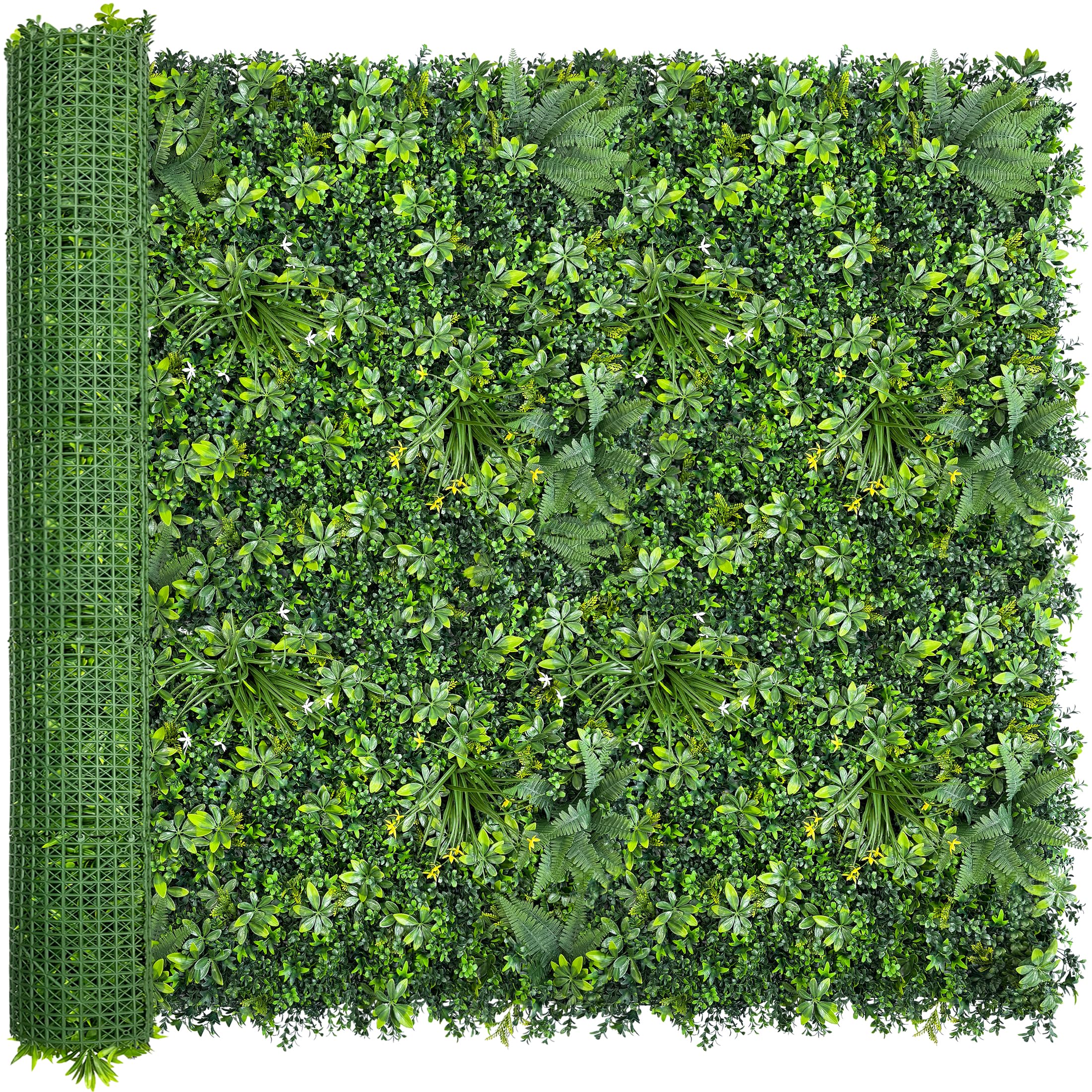 Photo 1 of ODTORY Artificial Green Wall Roll: 70"x120" UV-Anti Faux Ivy Greennery Boxwood Privacy Backdrop Fence Screen Panels for Party Garden Decor,Indoor Outdoor Patio Balcony