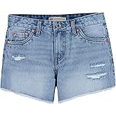 Levi's Girl's Girlfriend Fit Denim Shorty Shorts