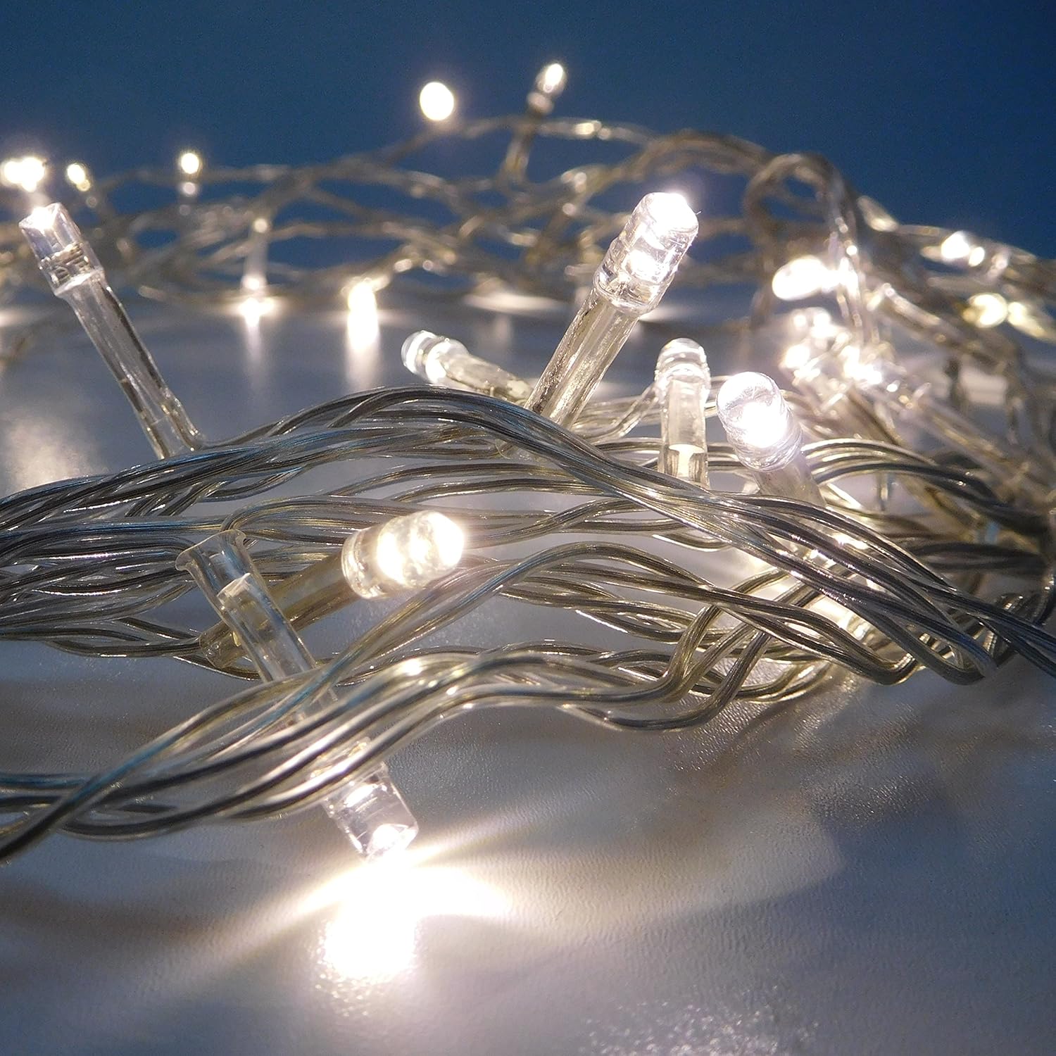 Christmas Concepts® 50 Warm White LED Static Lights - 12m(40ft) Energy Efficient A++ Christmas Lights - Indoor/Outdoor Lighting - Image 4