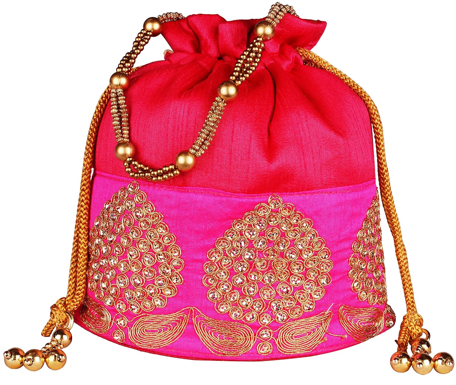bombay haat women's potli (magenta, bp0002)