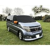 Fuel Lagoon VW Transporter T5 Window Screen Cover Wrap - Frost Black With Angry Eyes