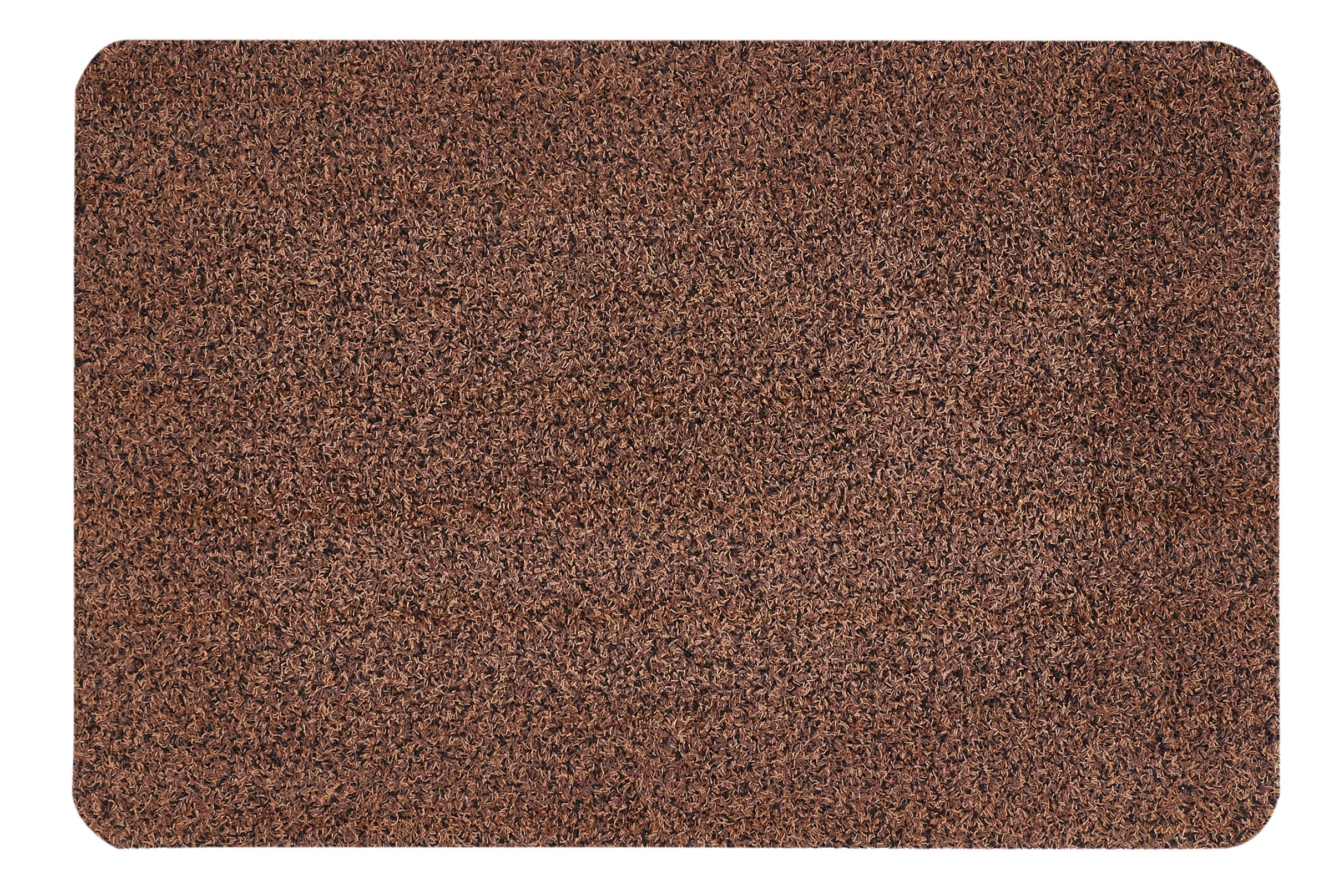 andiamo Samson Washable Door Mat for Indoor Use, 50 x 80 cm, Brown, Cotton, 50_x_80_cm