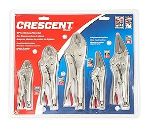 Crescent Tools Crescent CLP5SETN Locking Plier Set- 5Piece