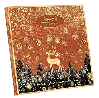 Lindt & Sprüngli Goldstücke Adventskalender Rotgold, 1er Pack (1 x 156 g)