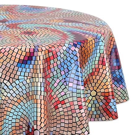 Wachstuchtischdecke glatt abwischbar OVAL RUND ECKIG, Wachstuch Garten Tischdecke, Größe und Motiv wählbar (Eckig 140x120 cm 