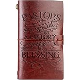 Pastor's Wife Appreciation Gifts for Women, Gifts for First Lady, Leather Journal Notebook, Embossed Travel Diary, Lined Planner, 7x5 Inches
