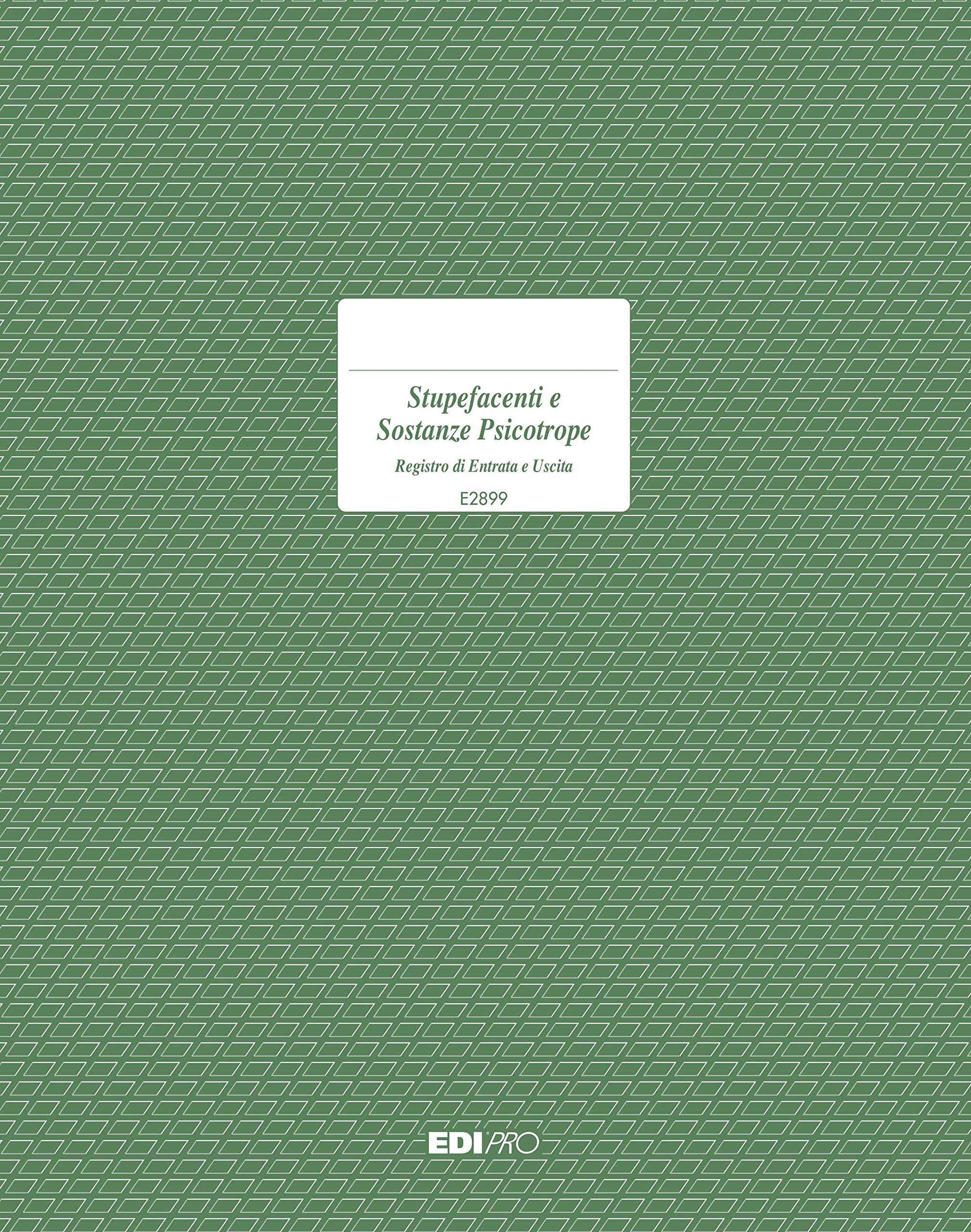 EDIPRO - E2899 - Registry Loading and unloading Narcotic Drugs and psychotropic substances 50 Pages Numbered f.to 10,5x15