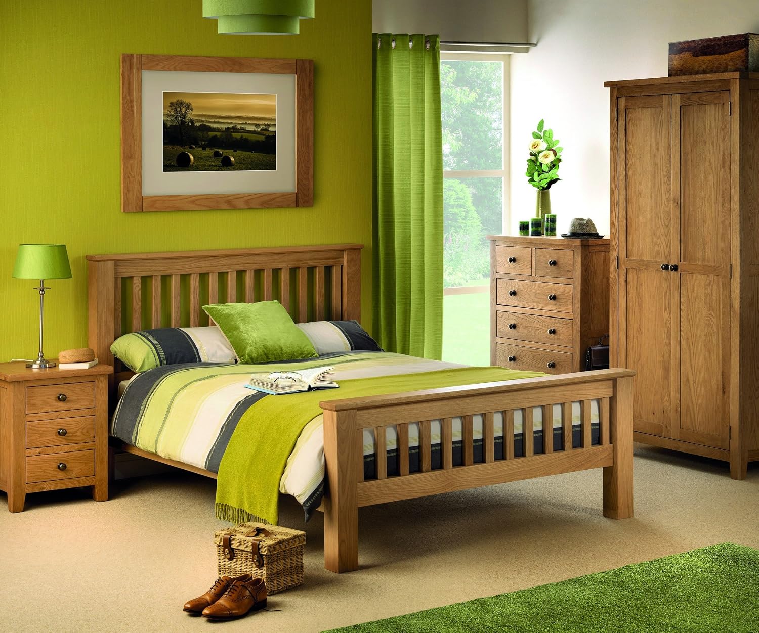 Julian Bowen Marlborough 4+2 Drawer Chest, Oak, H 42.52 X W 32.68 X D17.32 inch - Image 3