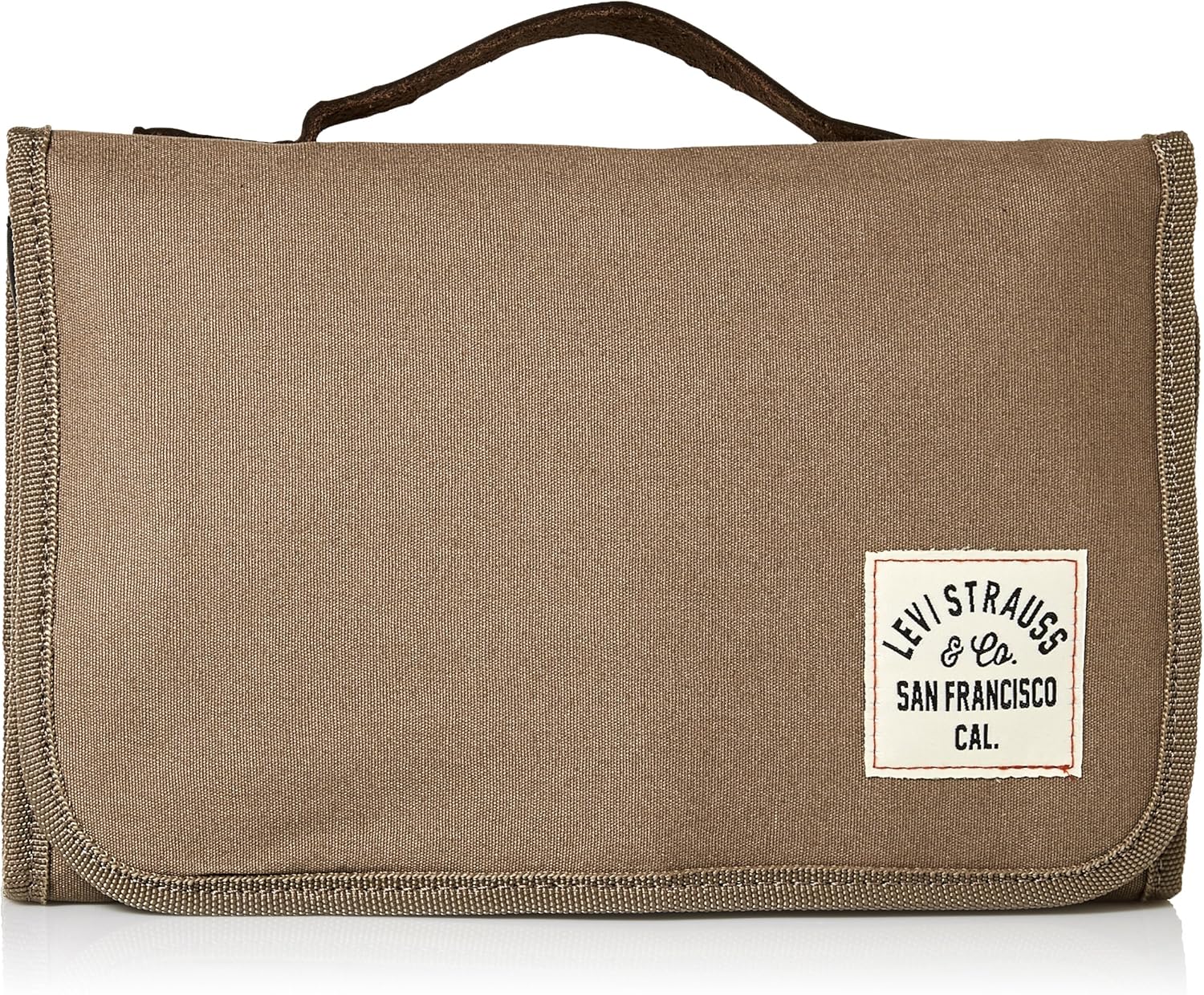 waxed canvas hanging toiletry bag