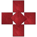 Red Glitter Heat Transfer Vinyl Sheets/HTV 5 Pack