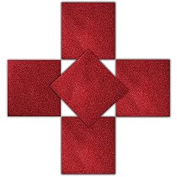Red Glitter Heat Transfer Vinyl Sheets/HTV 5 Pack
