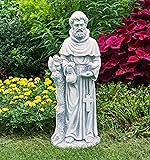 TOETOL St Francis Garden Statues 31 Inch Saint