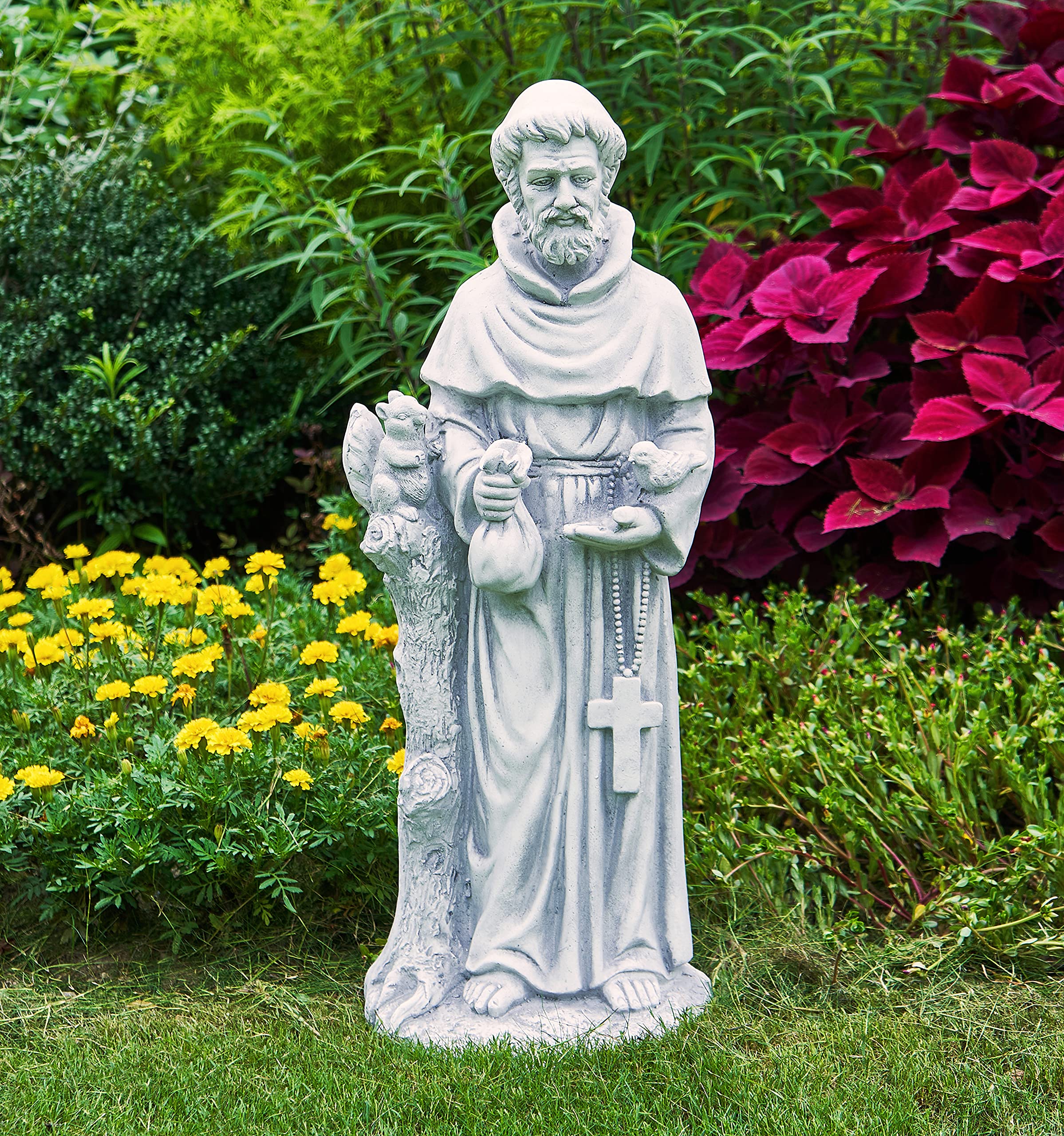 TOETOL St Francis Garden Statues 31 Inch Saint