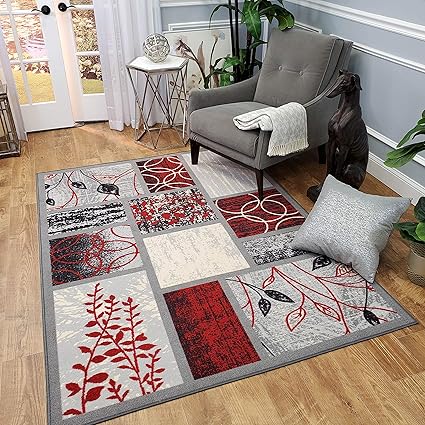 Buy Runner Rug 3x10 Hallway Gray Squares Kitchen Rugs And Mats Rubber Backed Non Skid Rug Living Room Bathroom Nursery Home Decor Under Door Entryway Floor Non Slip Washable Made