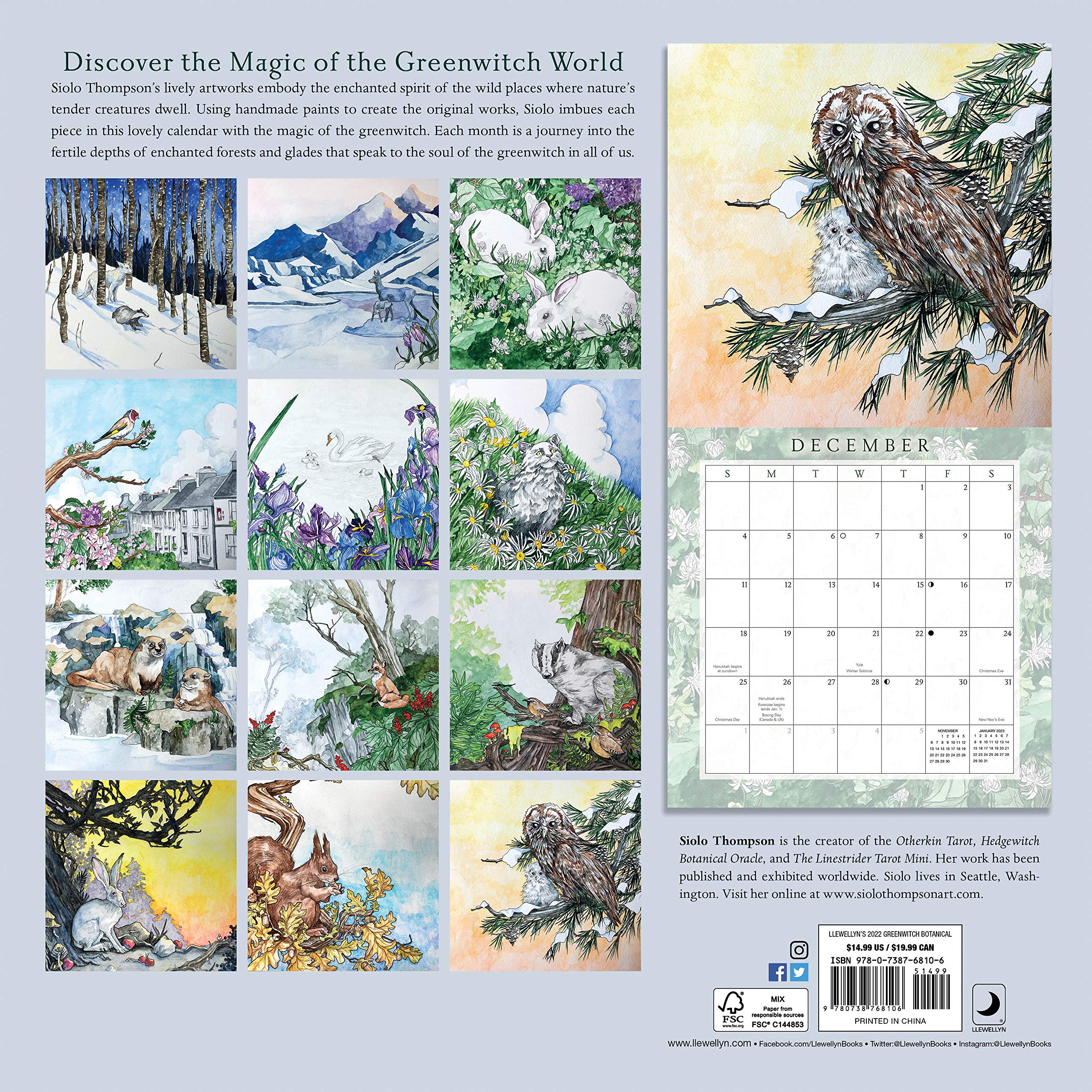 Llewellyn Calendar 2022 Llewellyn's 2022 Greenwitch Botanical Calendar: Thompson, Siolo:  9780738768106: Books - Amazon.ca