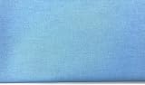 M & J Plain Sky Blue 100% Cotton Fabric 60 Inch Wide 1 Metre view 2