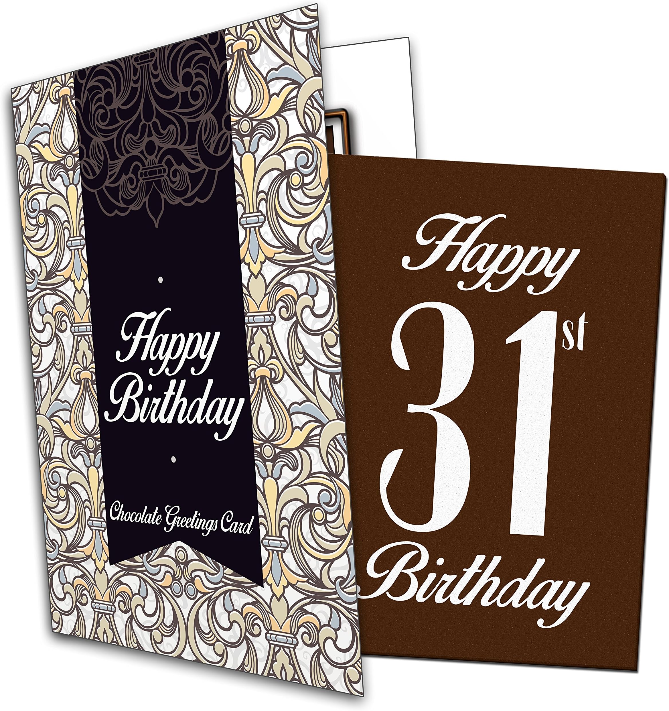 Happy 31st Birthday - Chocolate Greeting Card